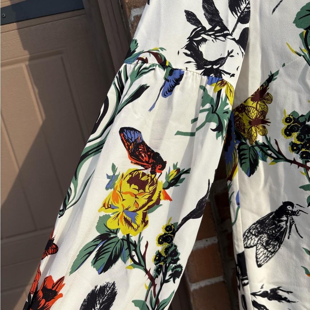 Tibi Ivory Gothic Floral Shift size 4 - Picture 7 of 11